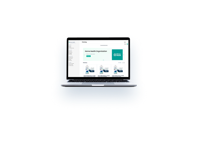 Picos Health dashboard on laptop
